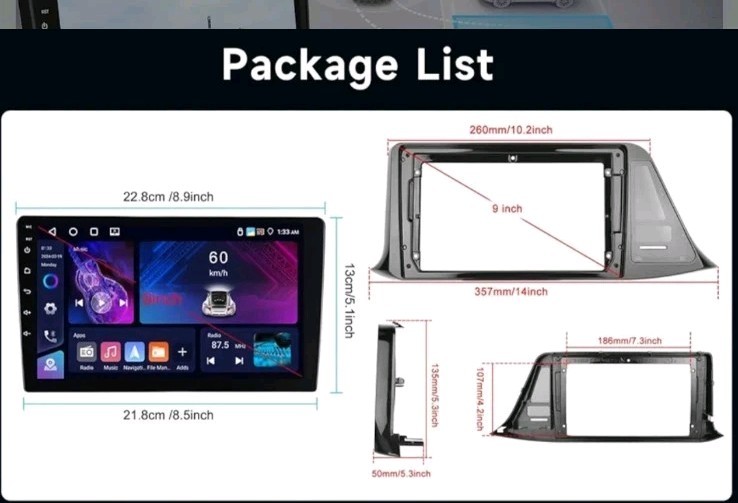 [4G+64G] Android Car Stereo for Toyota CHR 2016-2019 Radio with Wireless Carplay