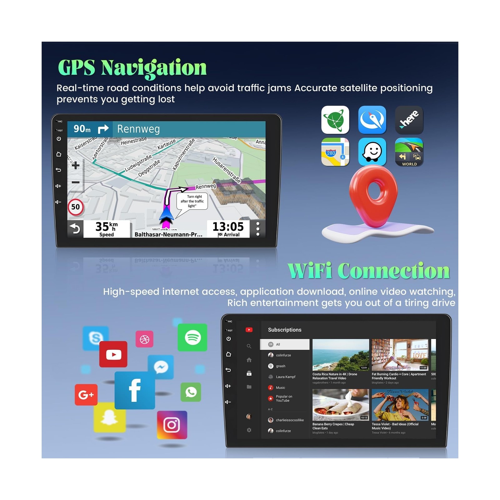 [2G+64G] Android 13 Car Radio for Honda Accord 6 1998-2003 with Wireless Carp…