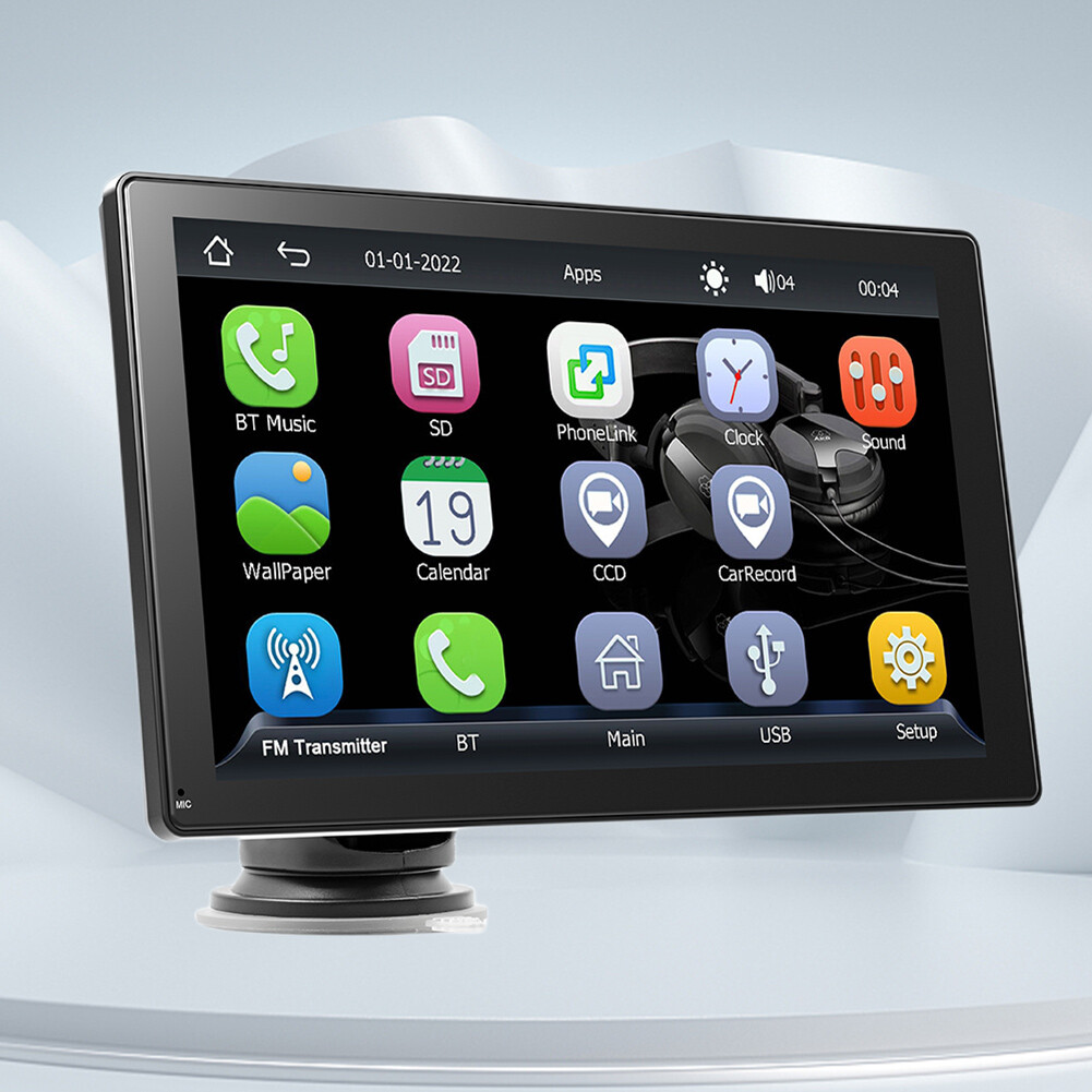 9 Inch Portable Car Stereo Radio Wireless Apple Carplay/Android Auto Head Unit