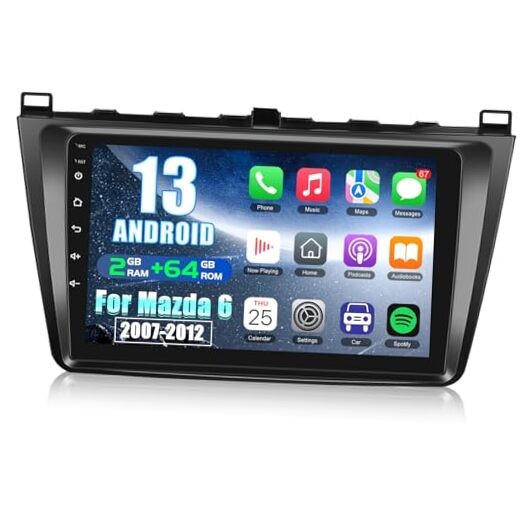 [2+64G] Android 13 Car Stereo for Mazda 6 2007-2012 with 4 Core & 2GROM+64GRAM