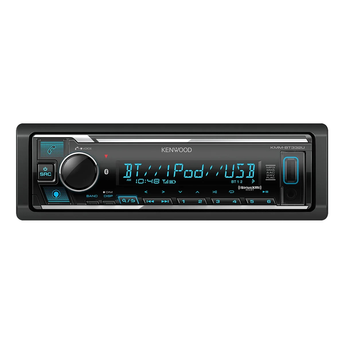 Kenwood KMM-BT332U Digital Media (Does Not Play Discs) w/ Amazon Alexa