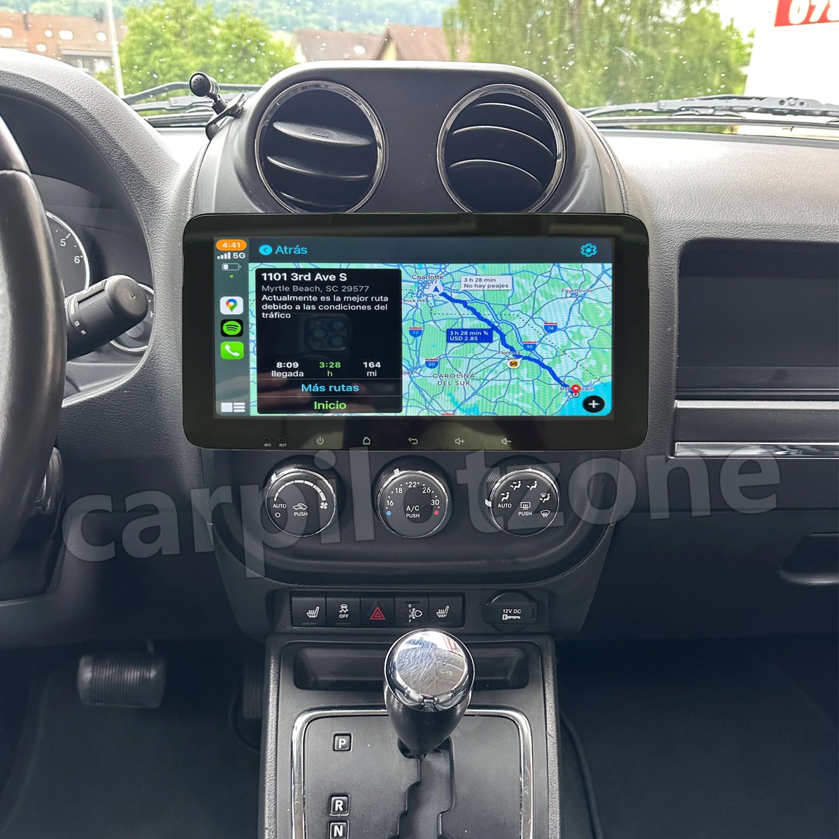 Wifi CarPlay Android 15.0 Radio GPS Stereo DSP 2+64G For Jeep Compass 2009-2016