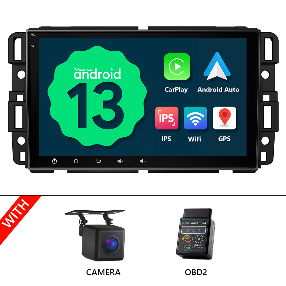 CAM+OBD+GMA13 Android 13 Car Radio Stereo GPS System Head Unit For GMC Chevrolet