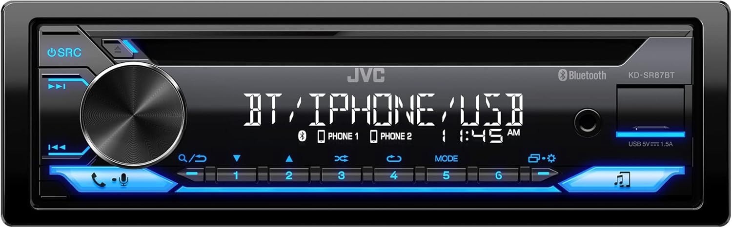 JVC KD-SX27BT Car Stereo with Bluetooth, 200W Digital Media Receiver-OPEN BOX!