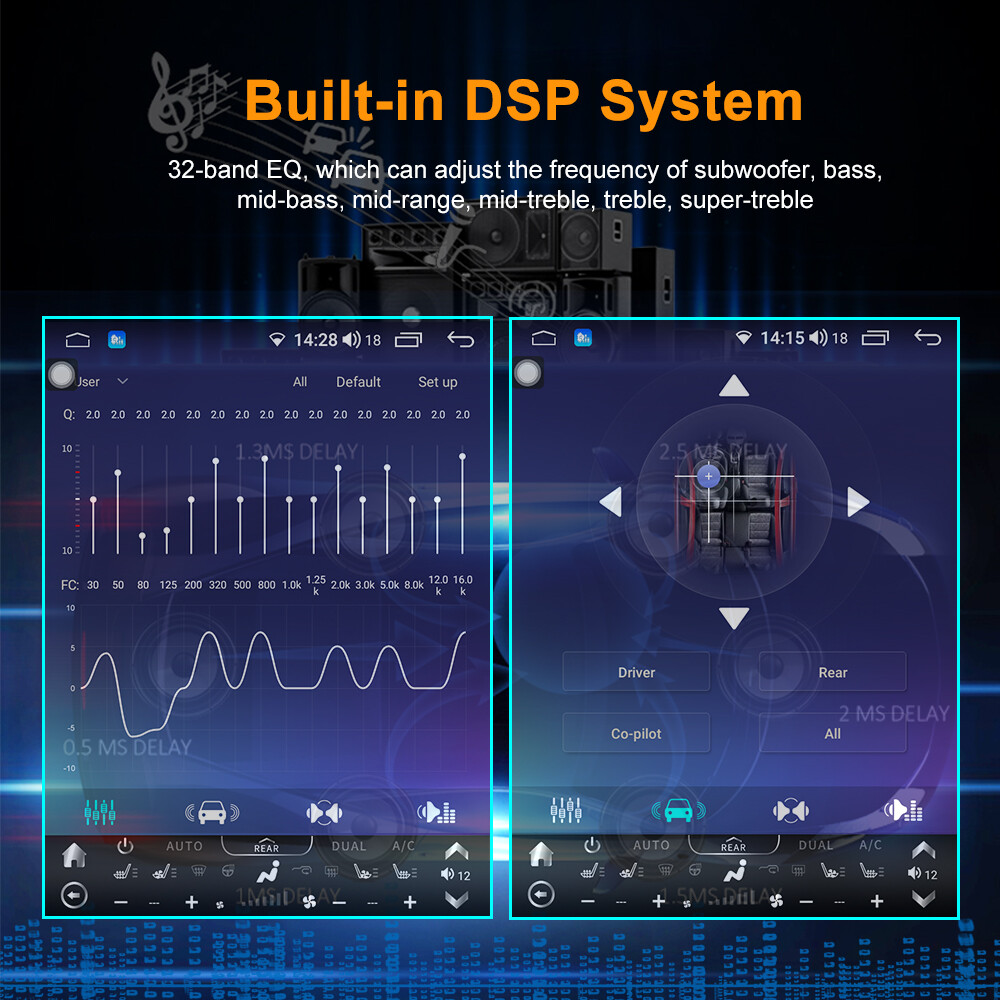 Car Stereo for Toyota Alphard 30 2015-2019 GPS Carplay DSP Bluetooth Music SWC