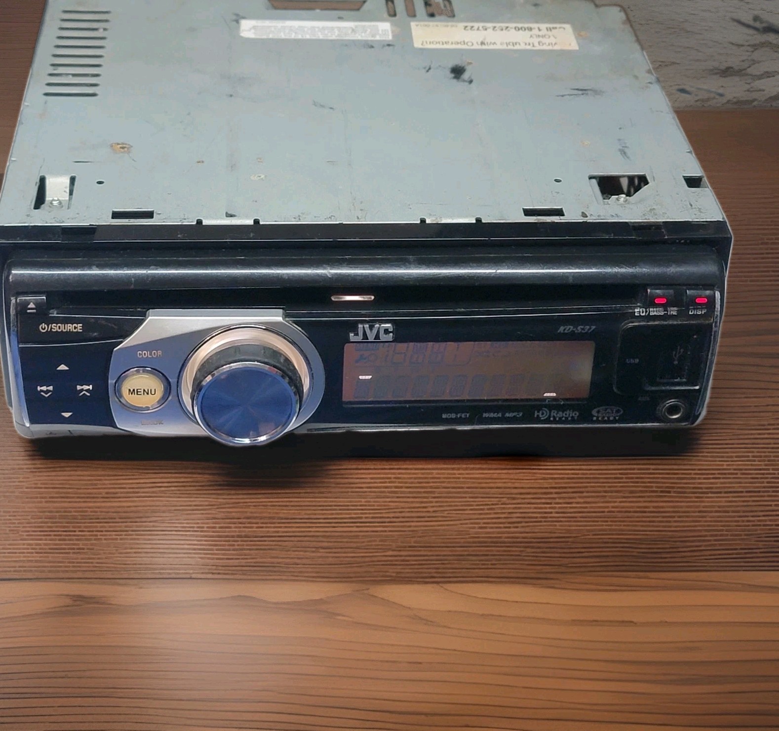 JVC KD-S37 CD/USB/AUX Car Stereo- Fully Tested