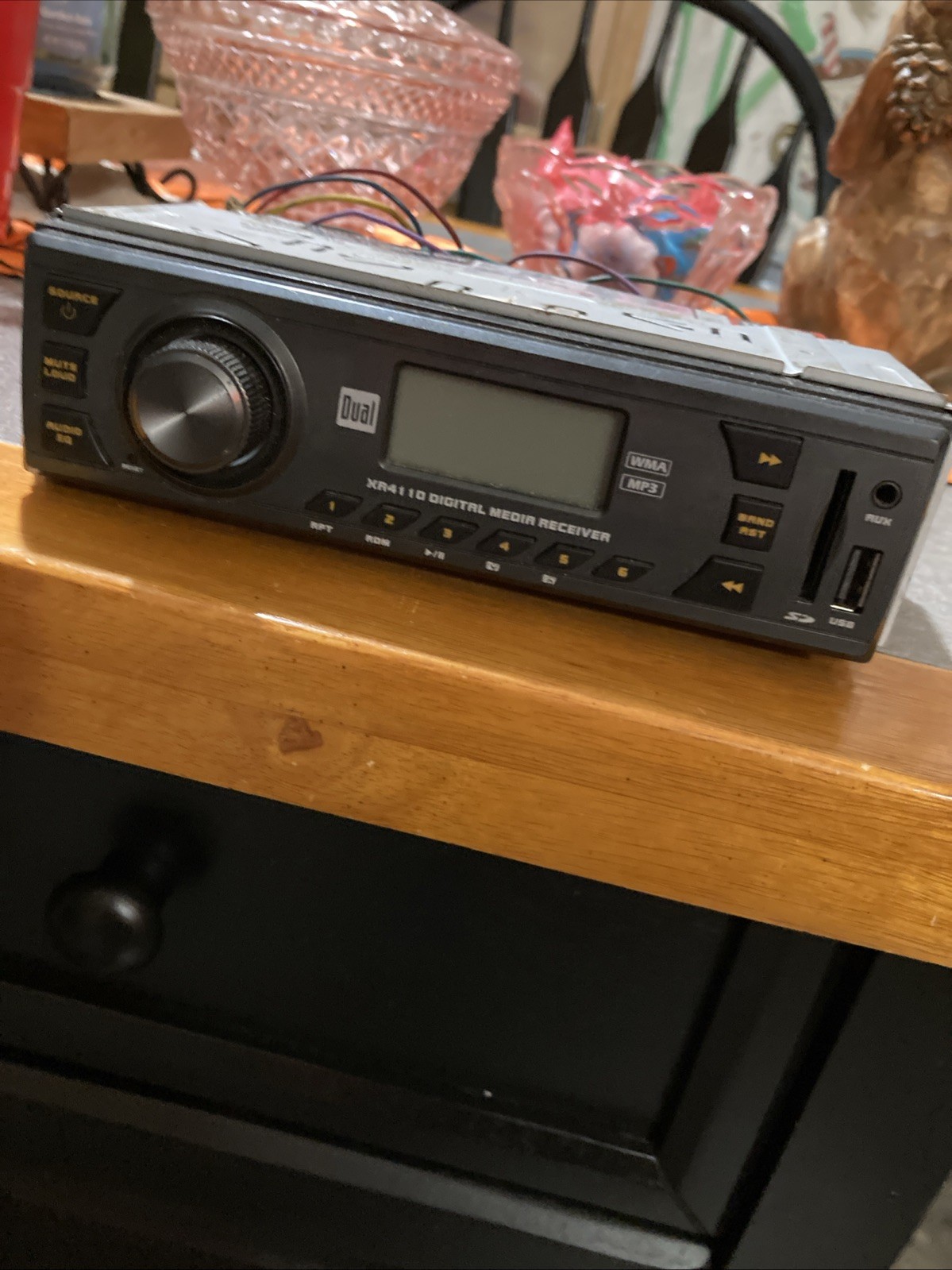 Dual XR4110 Digital Media Receiver AUX Input SD Card Slot Car Radio