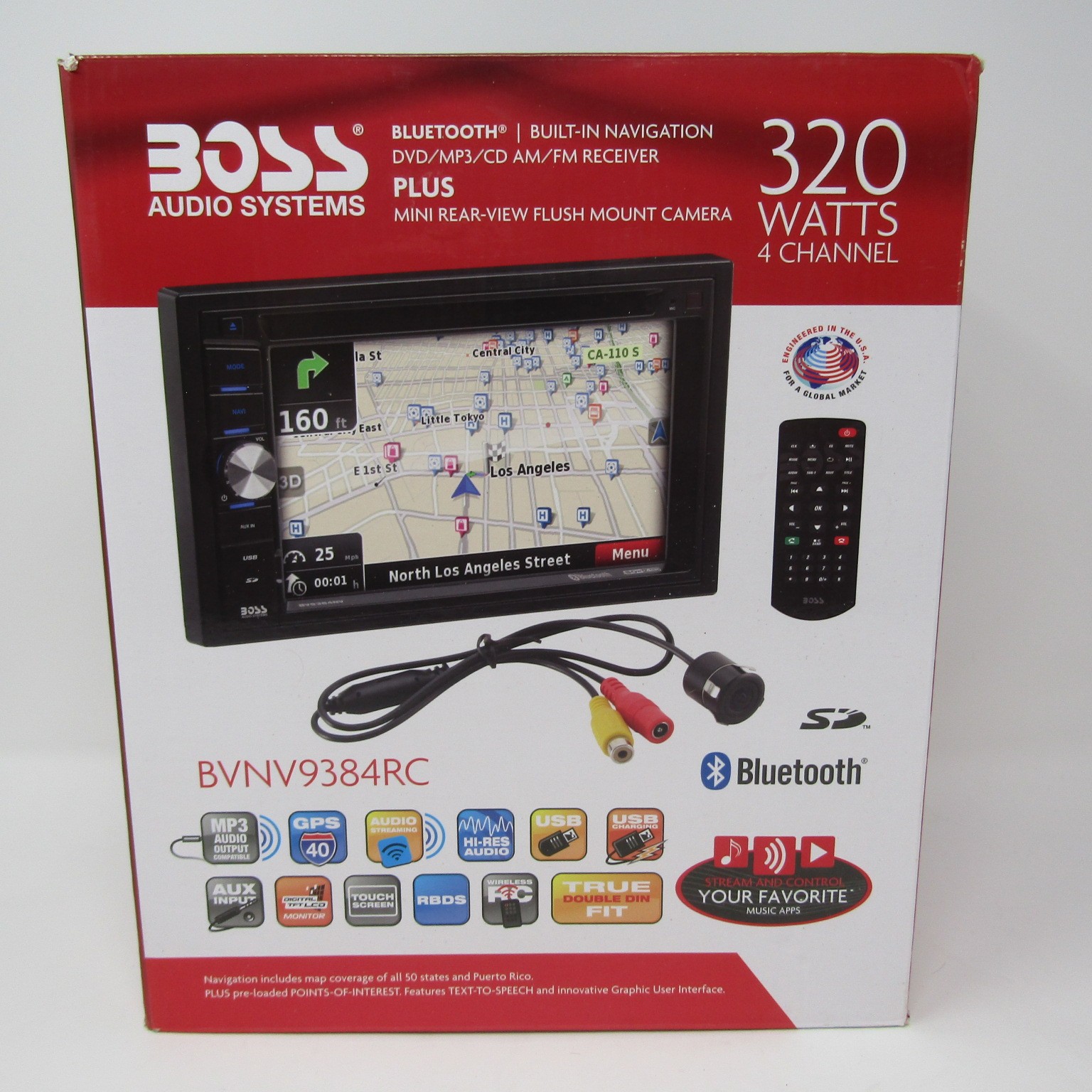 BOSS Audio Systems BVNV9384RC Double DIN In-Dash Navigation DVD Bluetooth