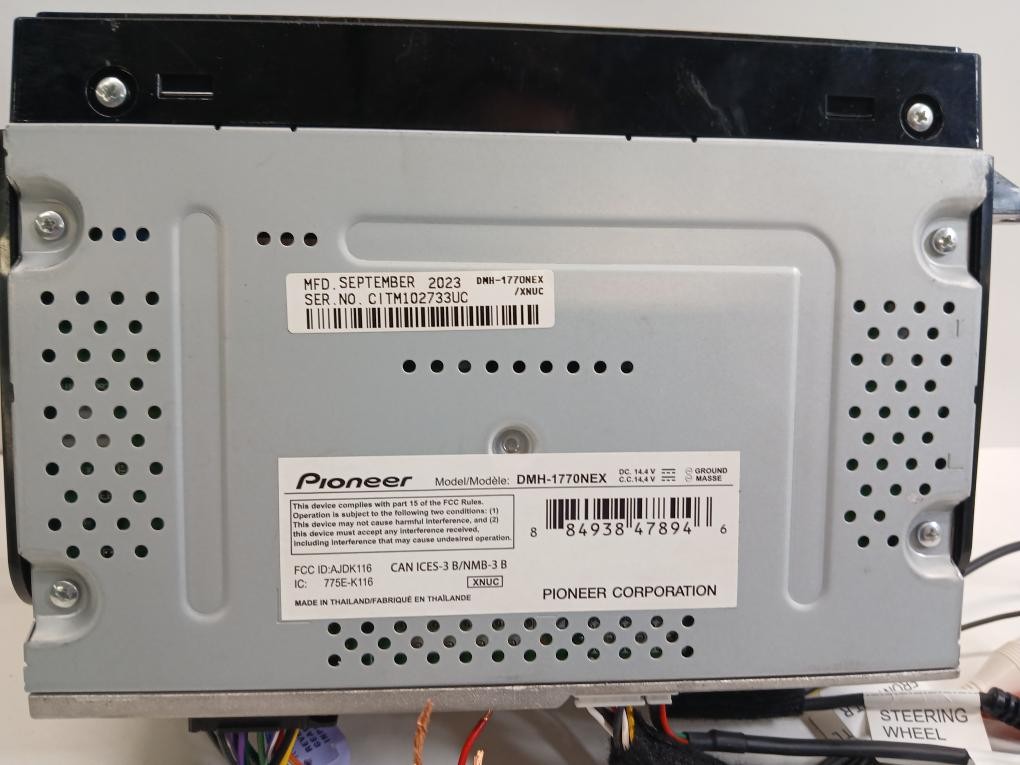 PIONEER ELECTRONICS DMH-1770NEX RDS AV RECEIVER (P06036388)