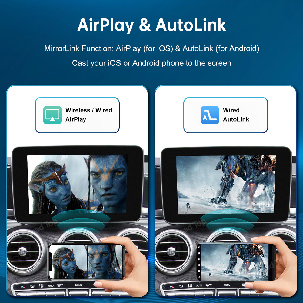 For Mercedes Benz C GLC W205 NTG5.0 Wireless Android Auto CarPlay Car Interface
