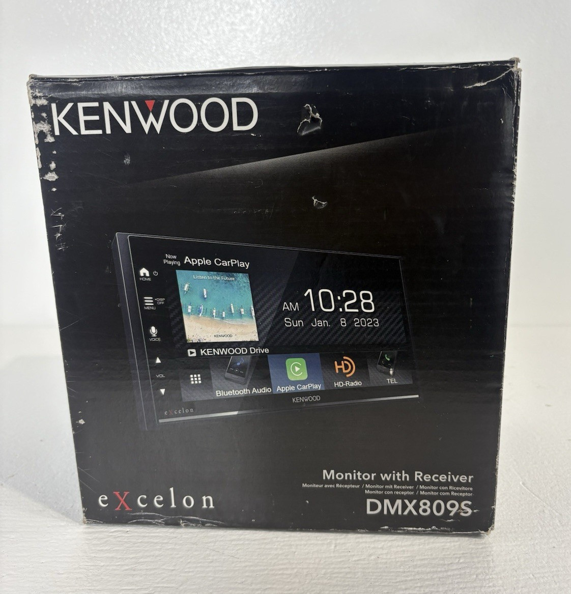 Kenwood Excelon DMX809S 2 DIN Touchscreen HD Radio CarPlay Auto BT NEVER USED