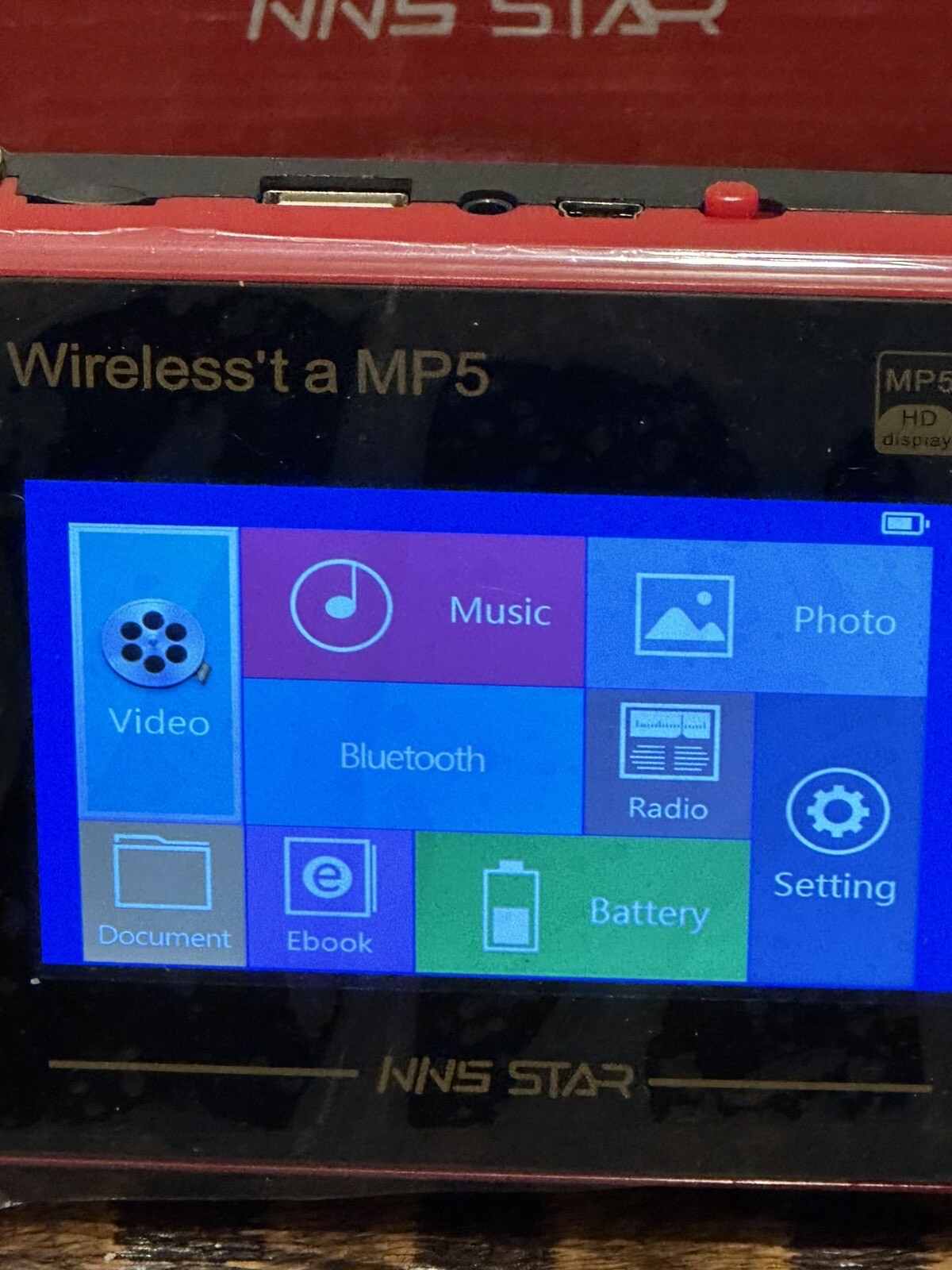 NNS Star Hooked NS-666 Wireless MP5 Player 4.3Inch 720P HD Display