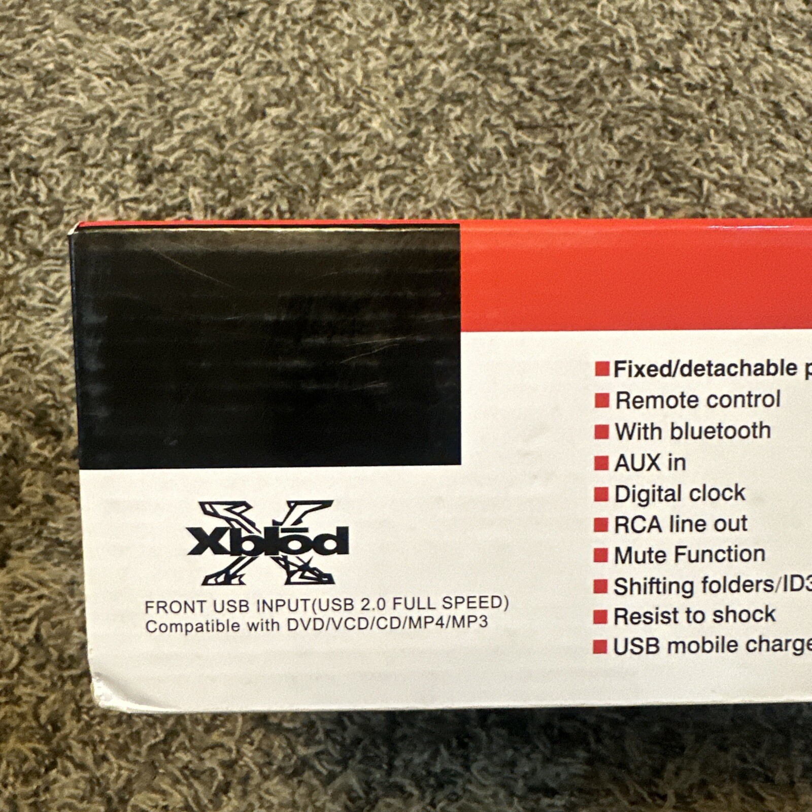 Xblod Stereo Head Unit 60W x 4 RV Media Player DVD/VCD/CD/MP4/MP3