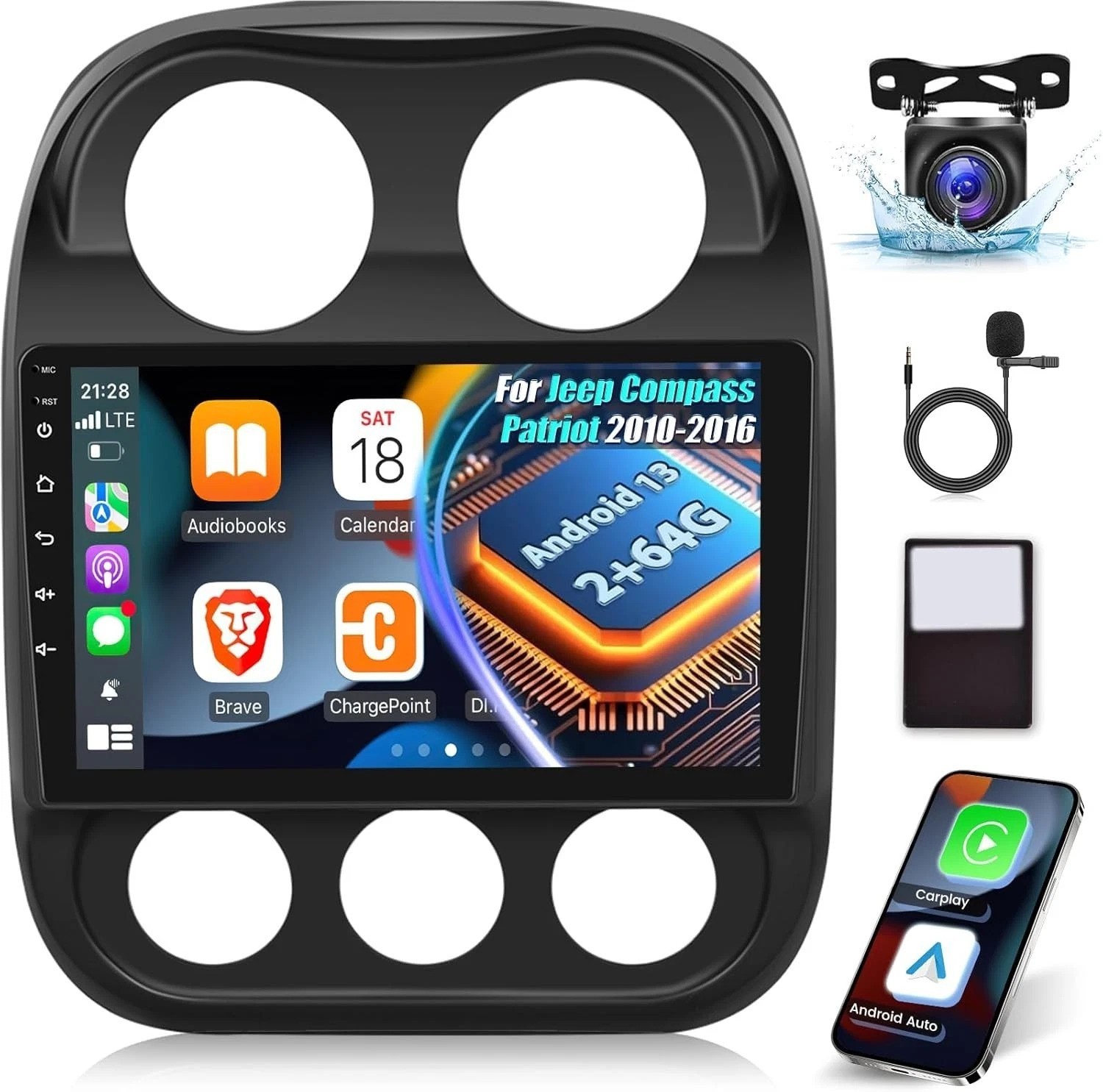 Upgrade Your Ride: 10.1″ Jeep Compass Android Stereo with Steering Wheel Control