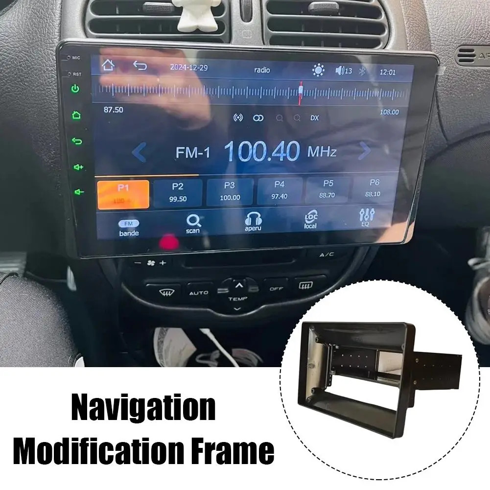 1 Din 9 /10 Inch Universal Car Stereo Radio Fascia Frame Screen Player Mp5 Navig