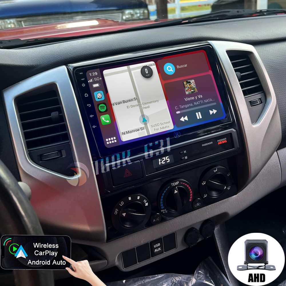for TOYOTA TACOMA 2005-2015 Apple CarPlay GPS AndroidOS 13 Car Stereo Radio GPS