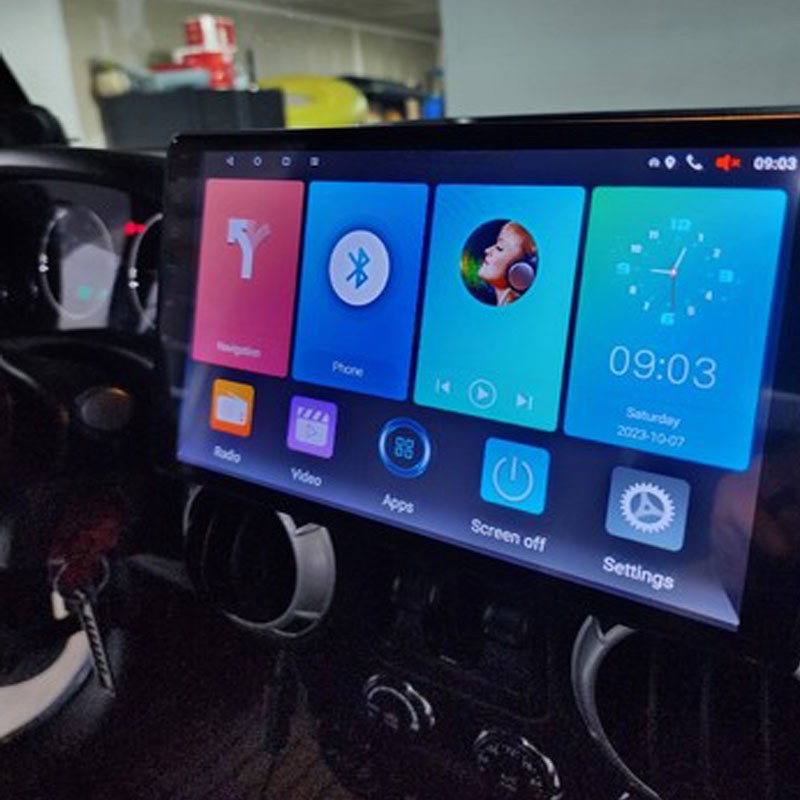 Car Radio Stereo Carplay For Jeep Cherokee Wrangler 4+64G 10in BT DSP