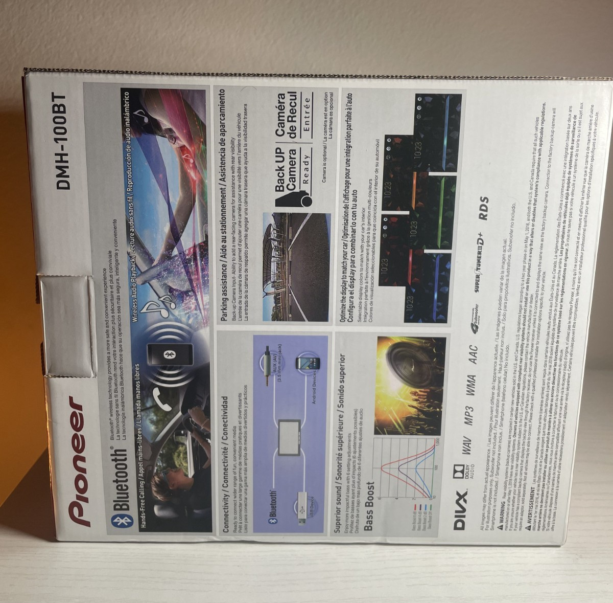 Pioneer DMH-100BT, Touchscreen, Bluetooth, USB, Receiver Stereo BRAND NEW