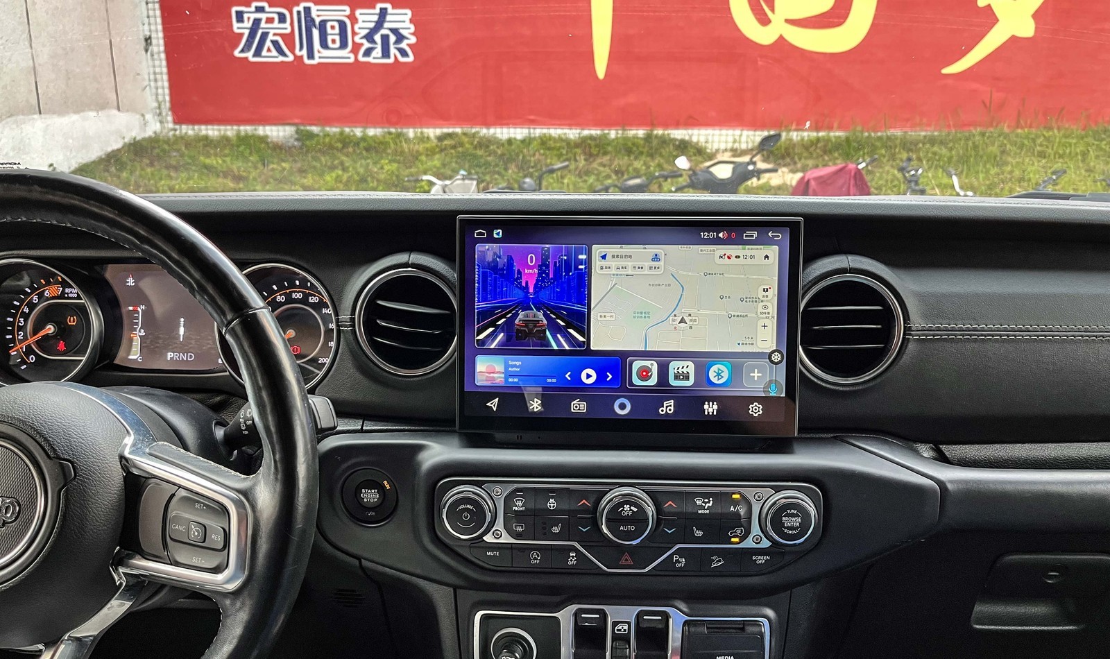For Jeep Wrangler JL Gladiator Android Car Radio Stereo AHD GPS Navigation WiFi
