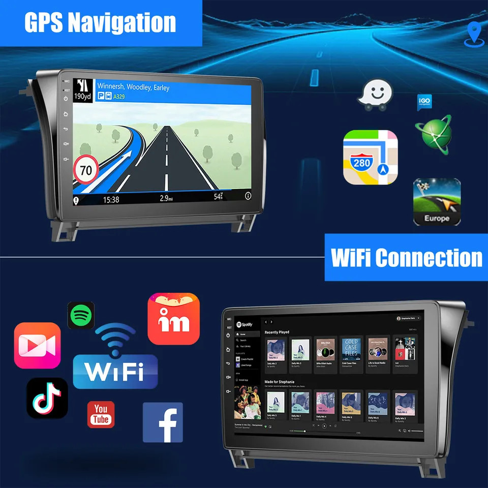 8″ Android 13 Carplay For Chrysler 300C 2005-2007 2Din Car Stereo Radio BT