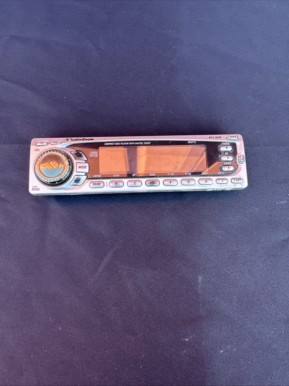 Rockford Fosgate RFX-9000 Faceplate only *UNTESTED *READ For PARTS OR REPAIR