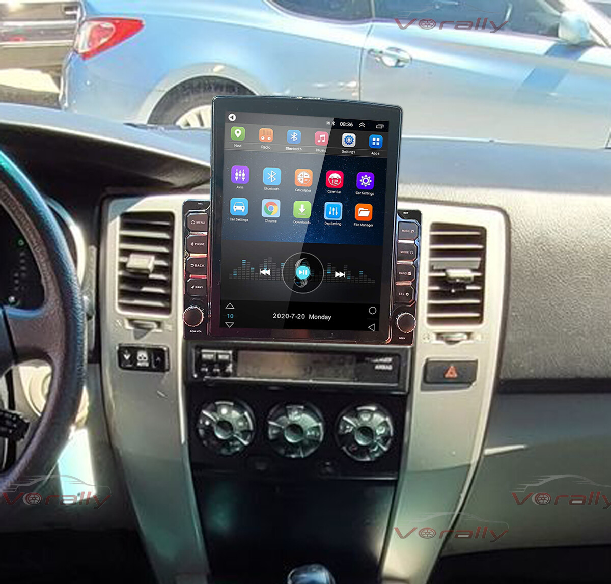 For 2003-2009 Toyota 4Runner Apple Carplay Radio Android 12.0 GPS Navi WiFi RDS