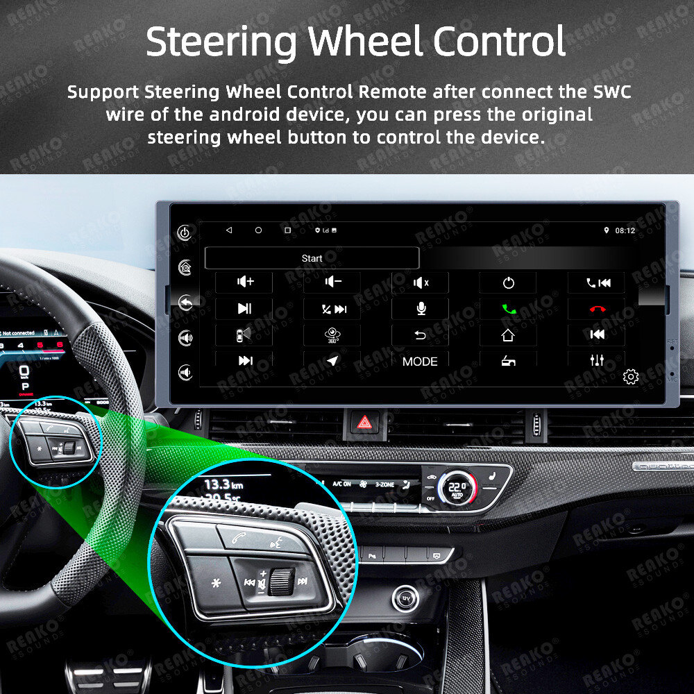 Andriod 12.0 1Din GPS CarPlay Wifi 2+32G Car Radio Stereo Touch Screen Bluetooth