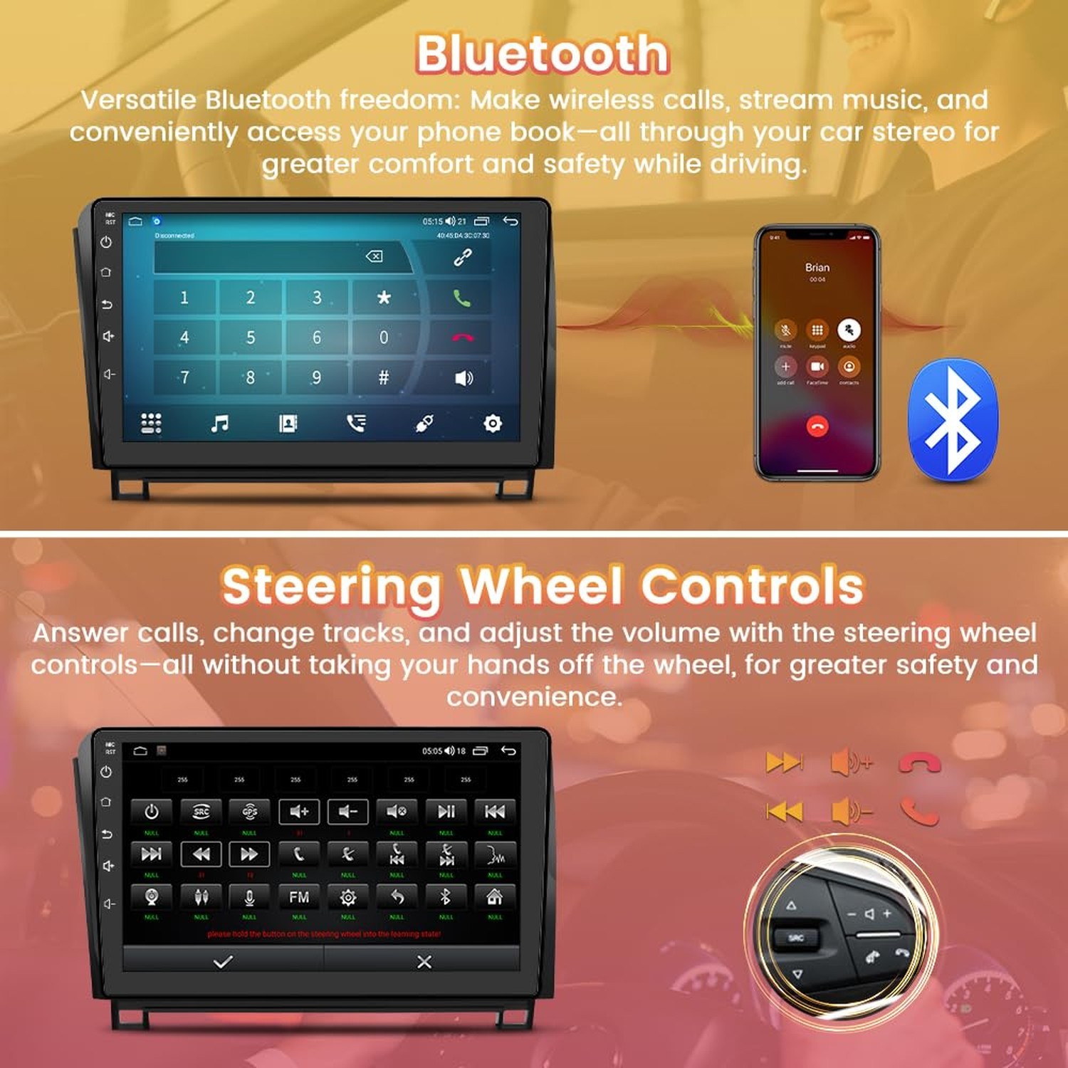 Android Car Radio for Toyota Tundra 2007-2013 / Toyota Sequoia 2008-2019,Octa…