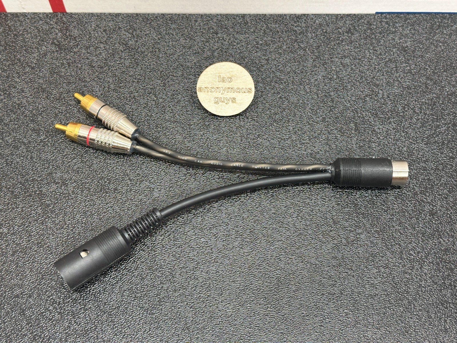 5-pin Male-Female DIN-RCA Injector for Kenwood Vintage Old School Interconnector