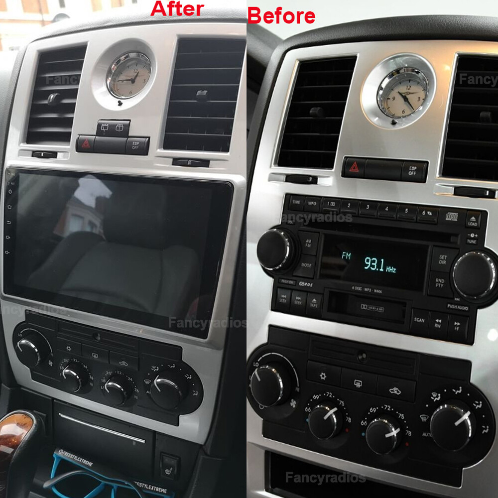For 2005-2010 chrysler Carplay Radio 2+32G 9in Bluetooth w/Cam Back Camera