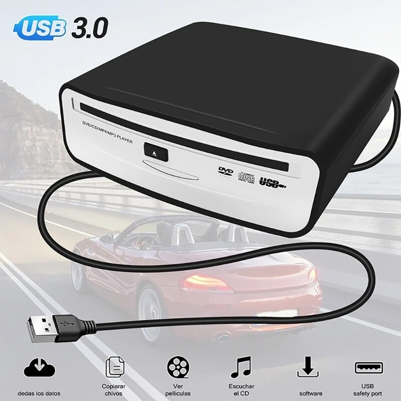 Universal Car Disk Box USB External DVD Player For Laptop Computer Desktop