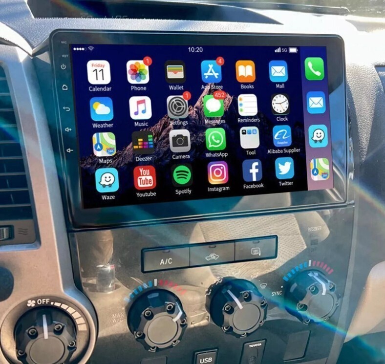 10.1” Car Radio Wireless Android CarPlay 4+32GB For 07-13 Toyota Sequoia Tundra