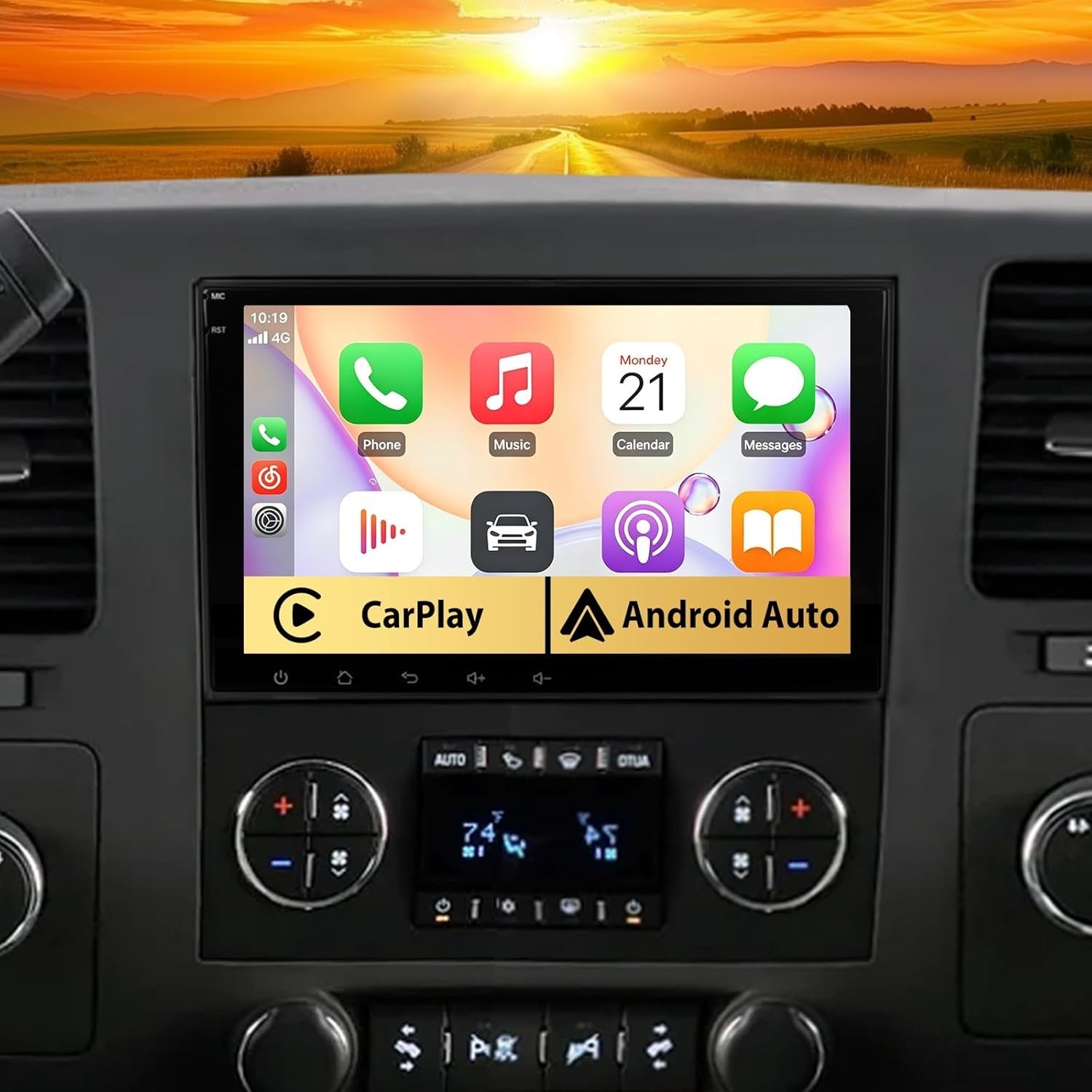 Chevy Silverado 2007-2013 Android 13 Car Stereo 2+64G Carplay w 8″ Touch Screen