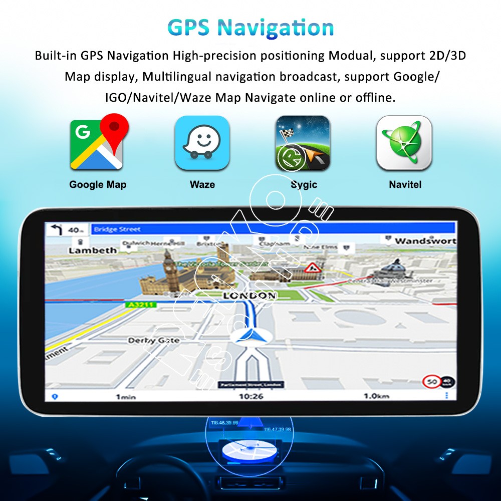 Double 2 DIN 9″ Android 11 Touch Screen Car Stereo Radio GPS Navi Bluetooth WIFI