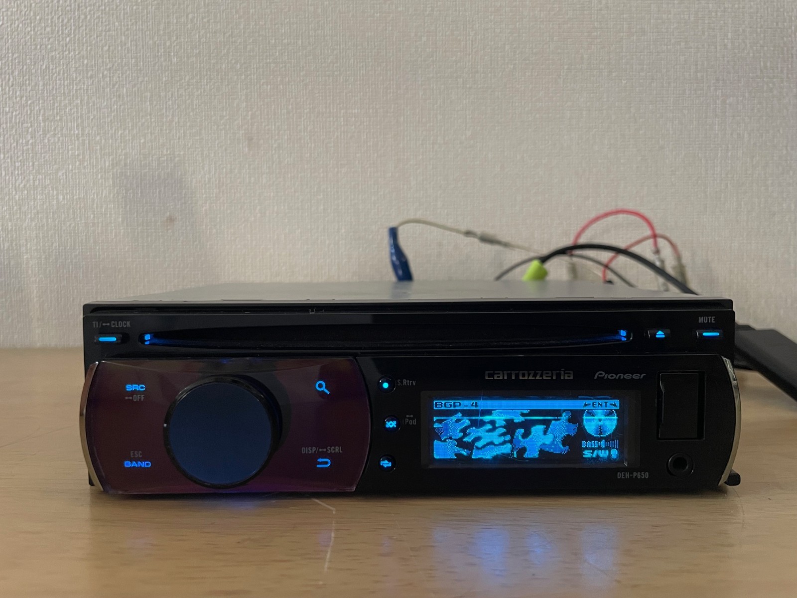 Pioneer Carrozzeria DEH-P650 1Din Car CD Player AUX USB Operation Confirmed