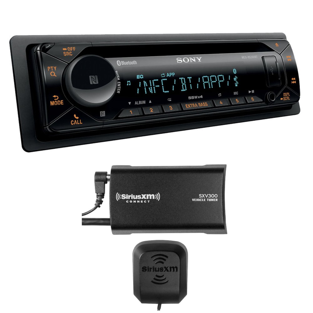 Sony MEX-N5200BT Bluetooth/CD Stereo w/ NFC + SiriusXM SXV300v1