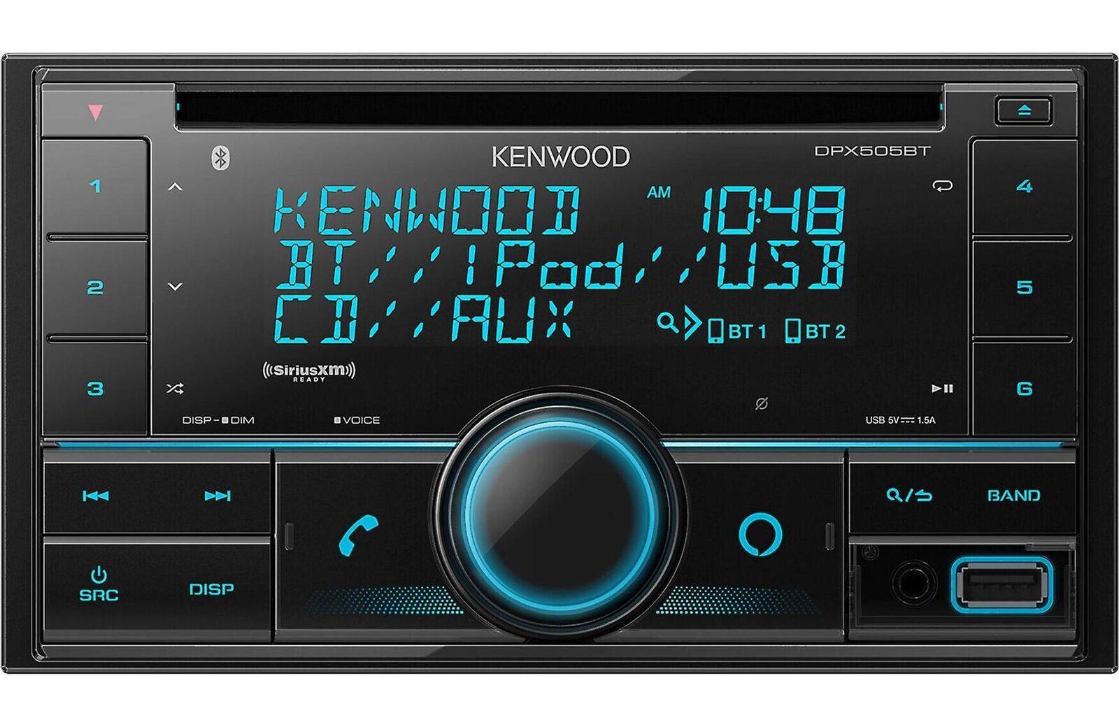 Kenwood CD Receiver – Black (DPX505BT)