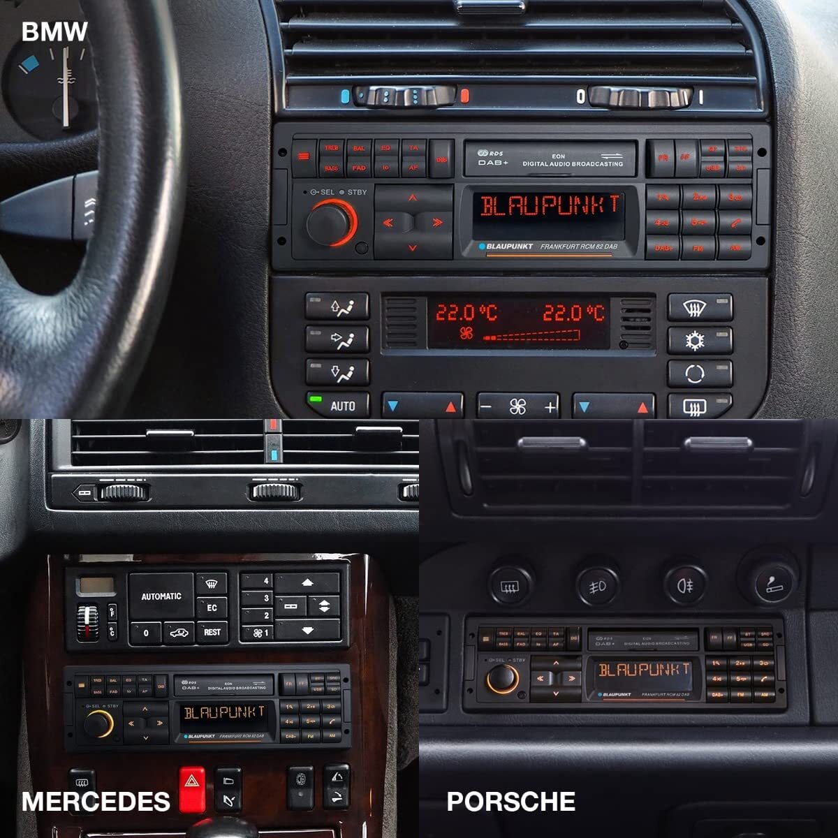 Blaupunkt Frankfurt RCM 82 DAB Retro Style Car Bluetooth Radio BRAND NEW MODEL