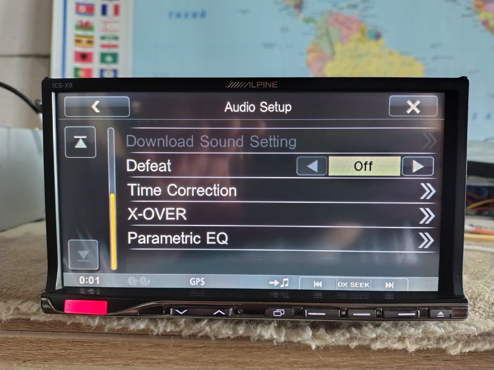 Alpine ICS-X8 Car Stereo Mobile Media Station Fully Working Good Shape Bluetooth