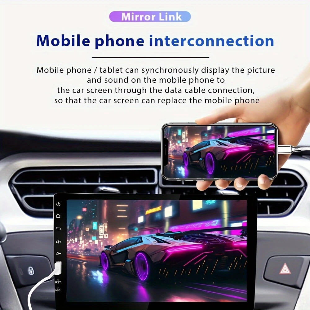 For All Kia Car Stereo MP5 9″ Polished Glass Surface Sleek Interior Integration