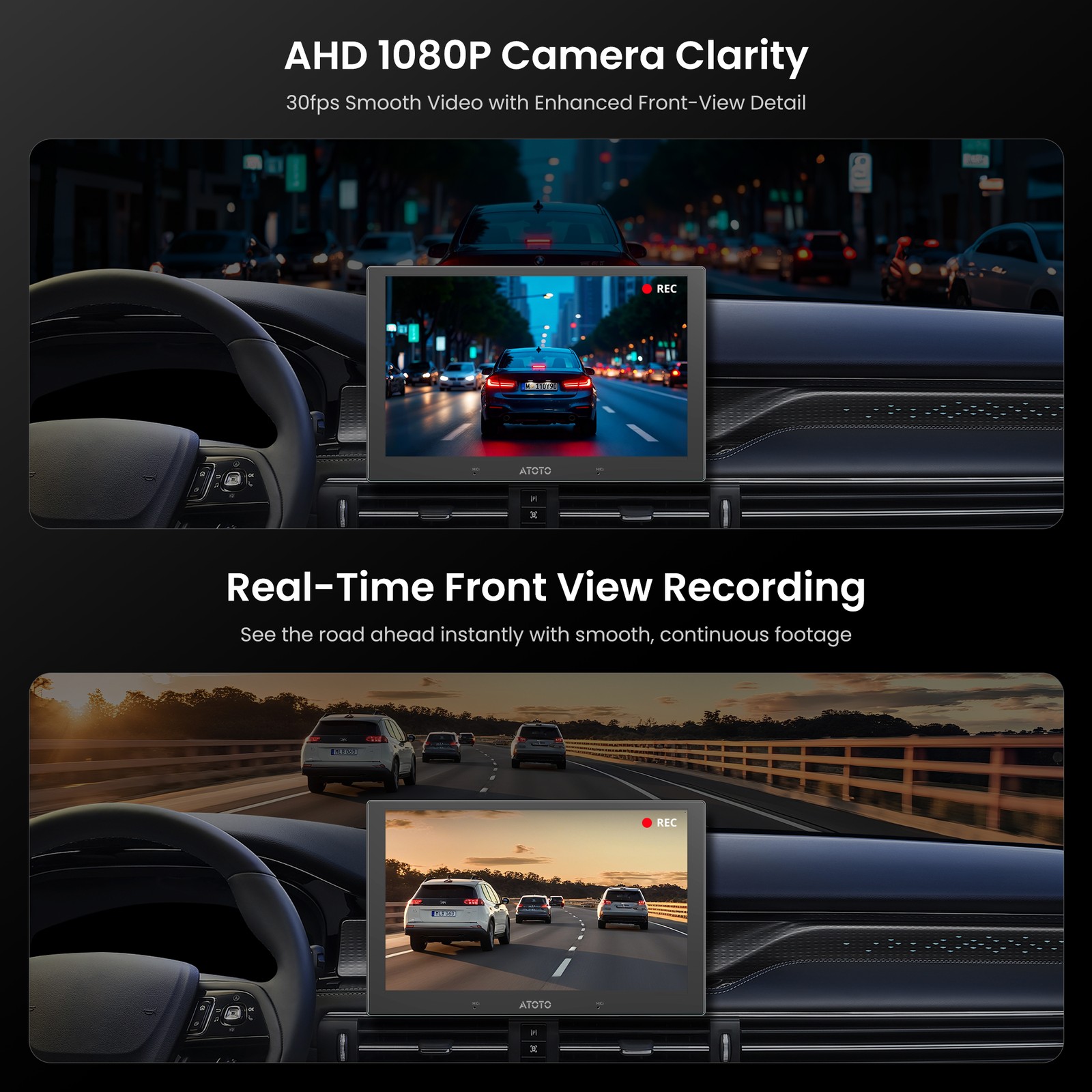 ATOTO 10.1” Android 2Din Car Stereo CarPlay AI Agent Drive Karaoke+ Front CAM