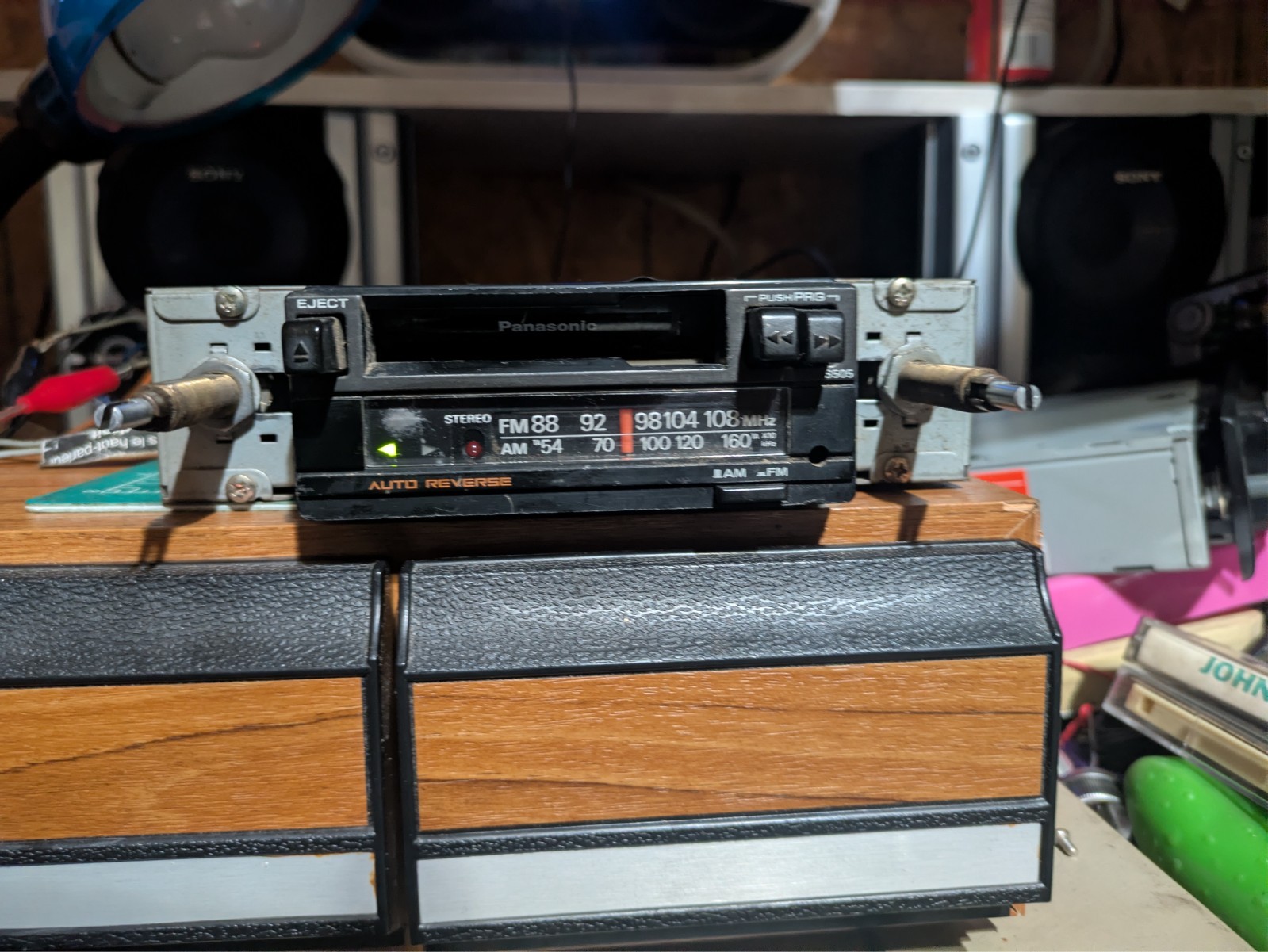 VTG 80s Panasonic 🔵 Bluetooth Stereo‼️Audio Car Cassette Deck Knob Shaft Radio