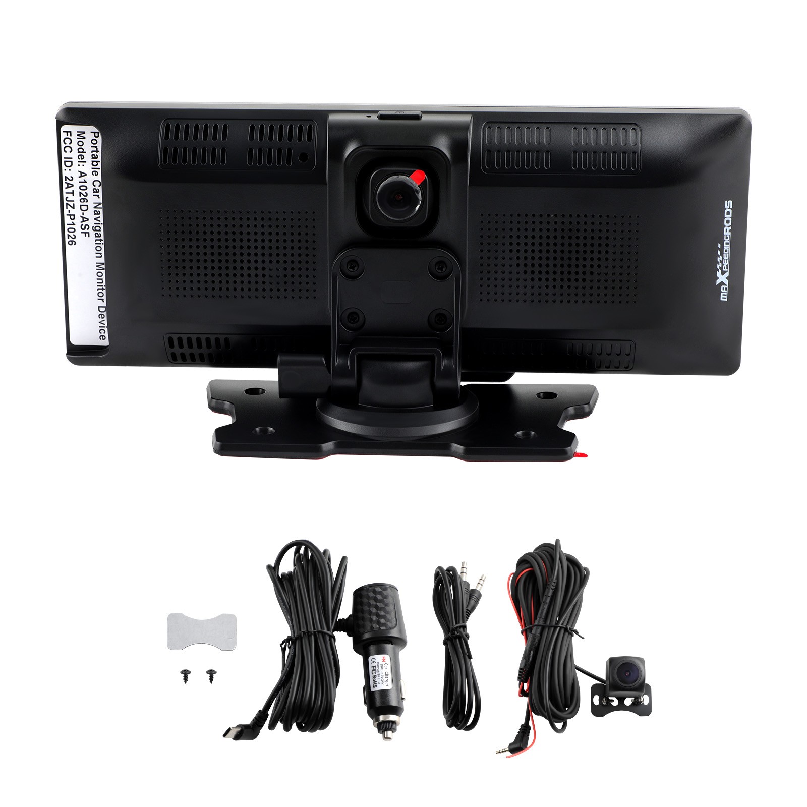 10.26″ Touchscreen DVD Player for Car Truck CarPlay Android Auto Front Cam