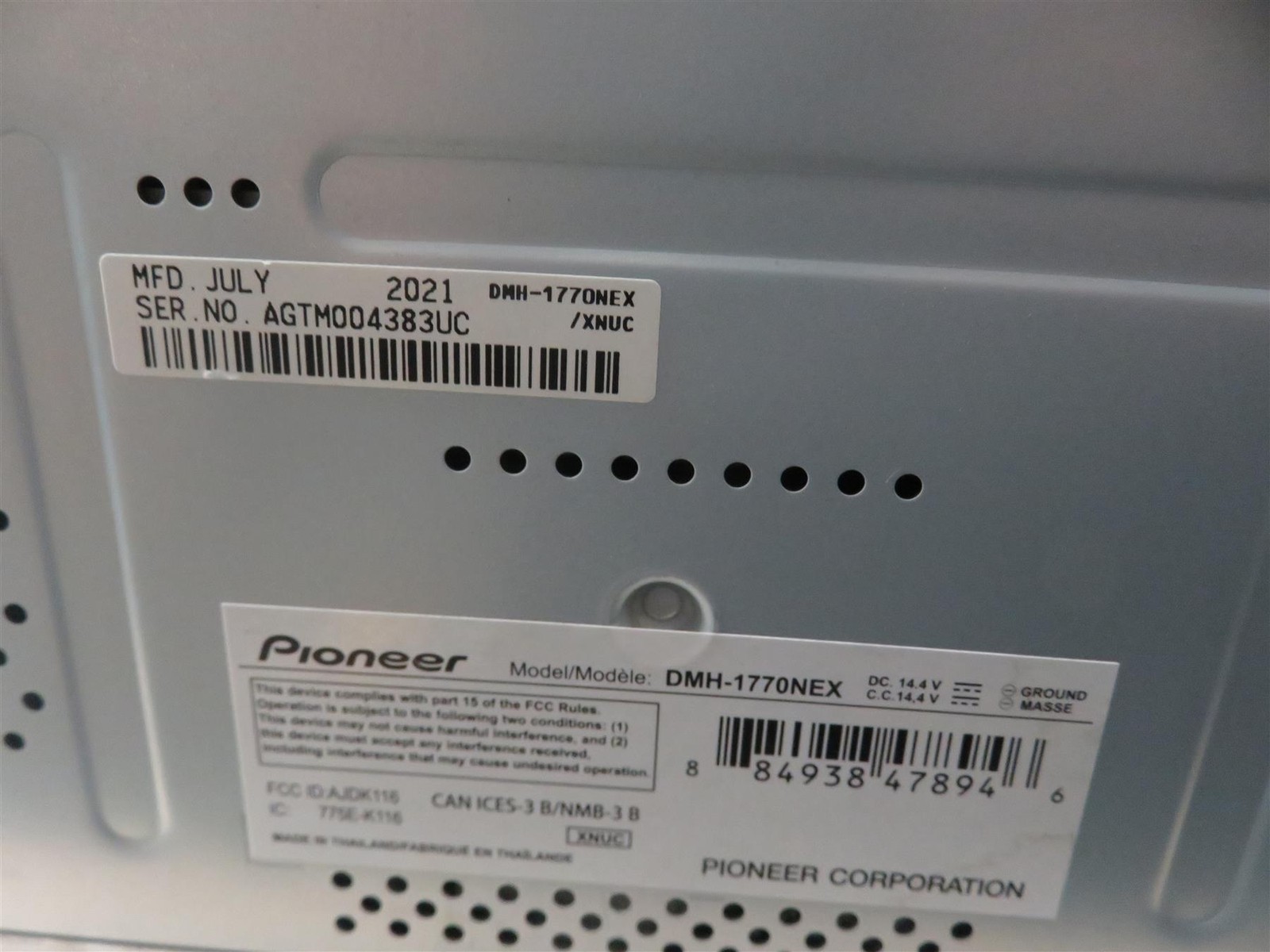 Pioneer DMH-1770NEX 6.8″ 2-Din Digital Media Receiver – Free shipping