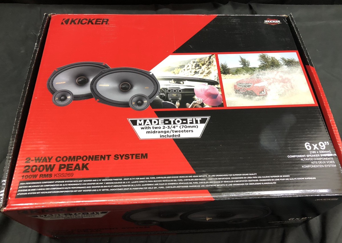 Kicker 51KSS269 6″x9″ 4Ohm 2-Way Component System 200W Peak 100W RMS (CLN071741)