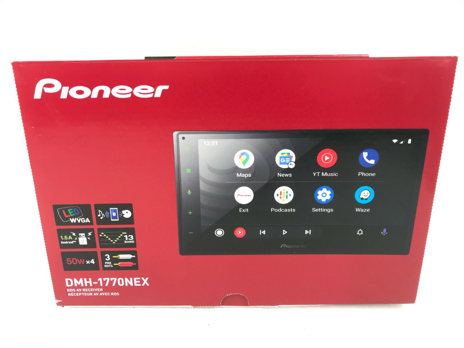 Pioneer DMH-1770NEX Bluetooth Multimedia Apple CarPlay Android Auto USB Aux 6.8″