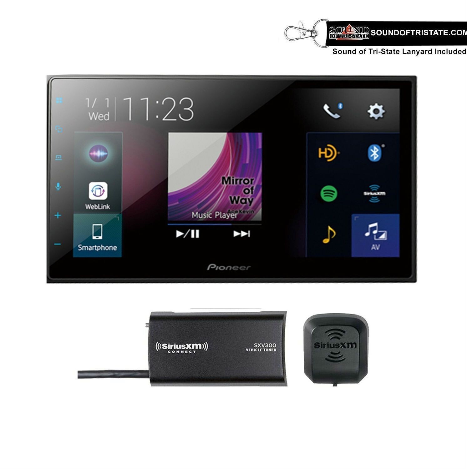 Pioneer DMH-2660NEX 6.8″ Receiver Dash Kit w/ SiriusXM Tuner (Refurbished)