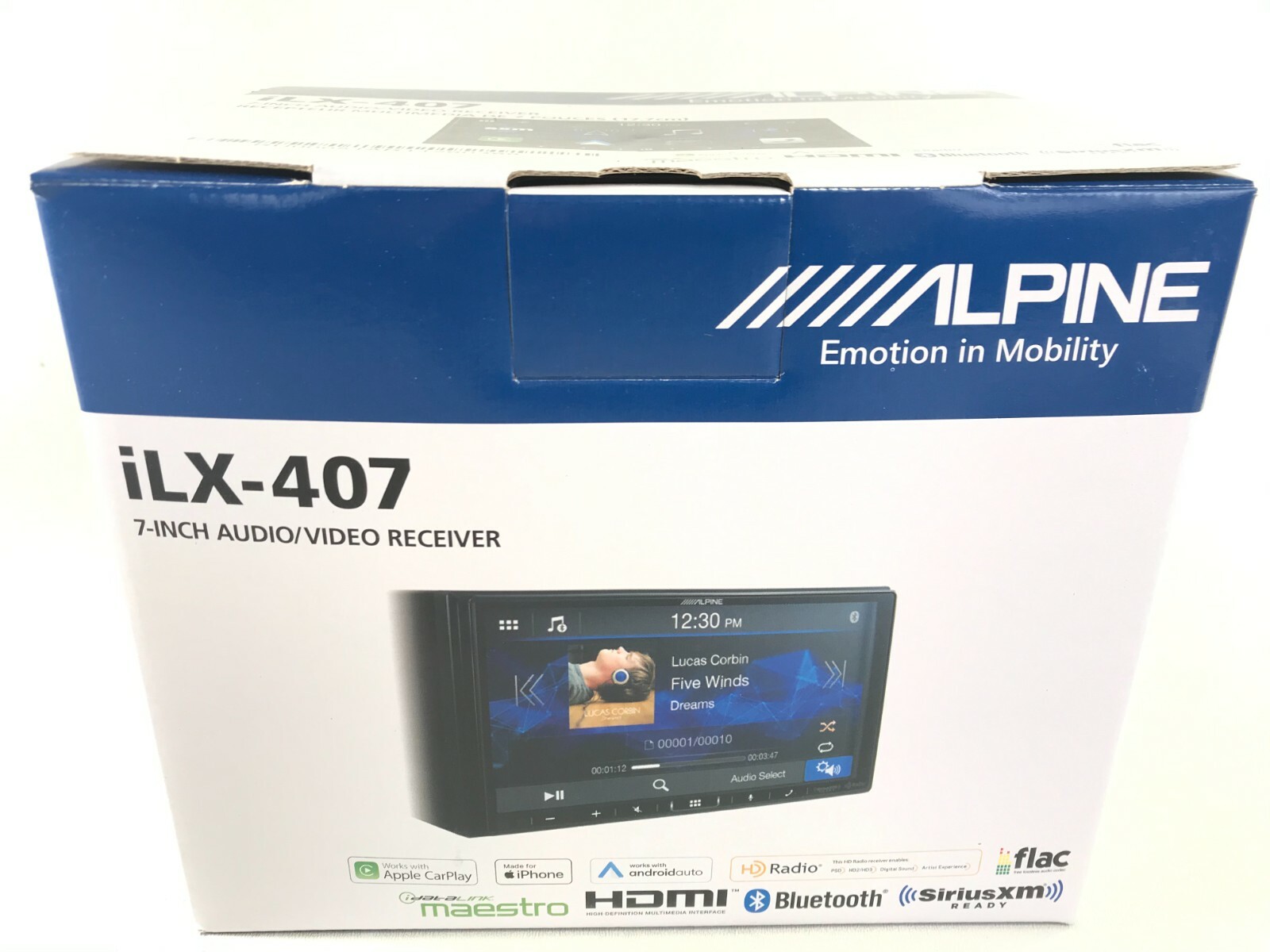 Alpine iLX-407 Bluetooth Android Auto Apple CarPlay Multimedia OPEN BOX CUT WIRE