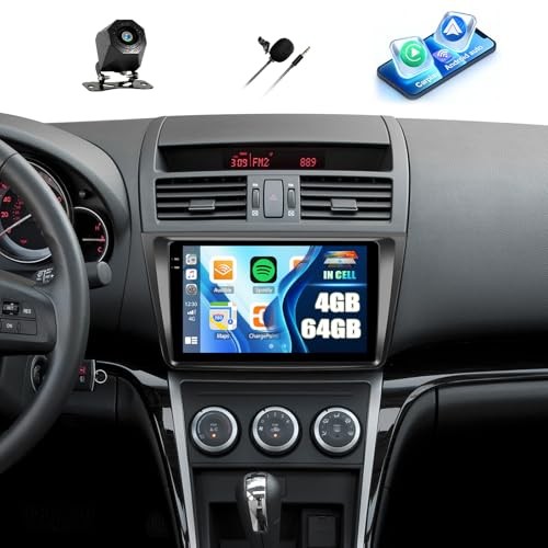 4G+64G Car Stereo Radio for Mazda 6 2008-2012 with Android 15 Wireless 4+64GB