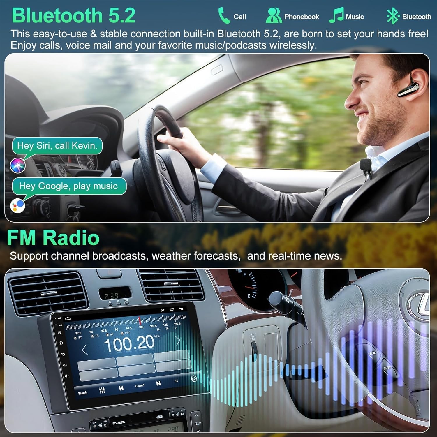 Advanced 4G Radio for Lexus ES250/300/330 – Includes Rear Camera & Navigation